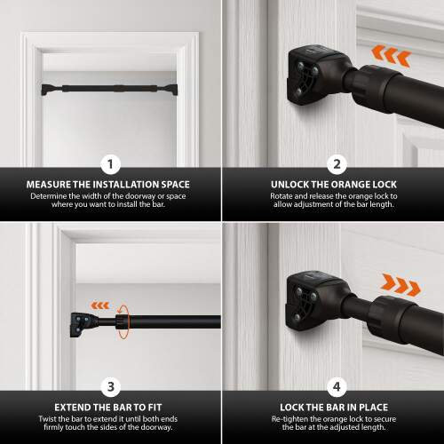 ZENO Pull Up Bar  Pull Up Bar Doorway 72102CM  Door Pull Up Bars for Push U 2