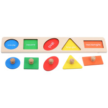 1Set Holz Formenpuzzle Baby Steckspiel Motorikspielzeug Farben