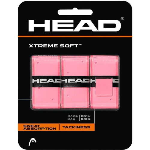 HEAD HEAD Xtremesoft Overgrip 3 Pack Pink 2