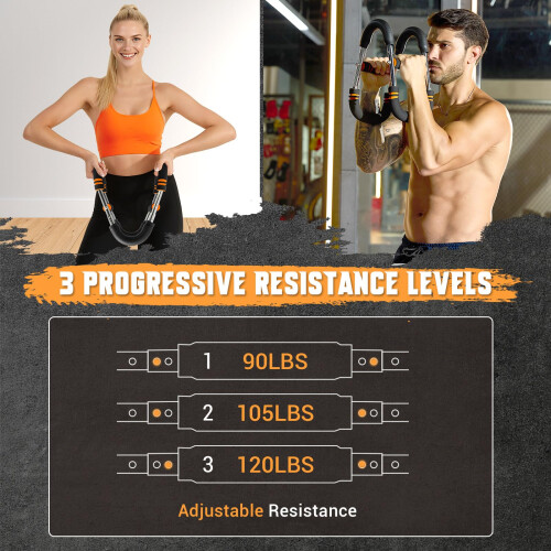 Twister Arm Trainer Adjustable Chest Trainer Exerciser with Training Poster 1