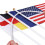 Ahfulife 48 Nations Countries Flags Stick World Cup Decorations 48PCS 4