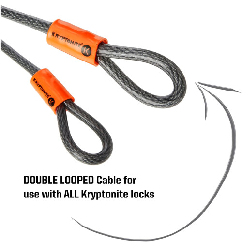 Kryptonite Kryptonite KryptoFlex Security Cable, 2.6FT/4FT/7FT/30FT Long Braided 1