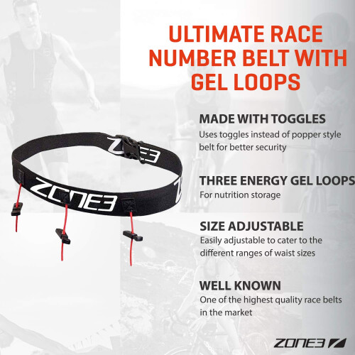 ZONE3 Ultimate Race Number Belt 2