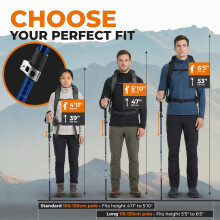 Trekology TREK-Z Collapsible Tri-fold Trekking Pole/Hiking Poles -