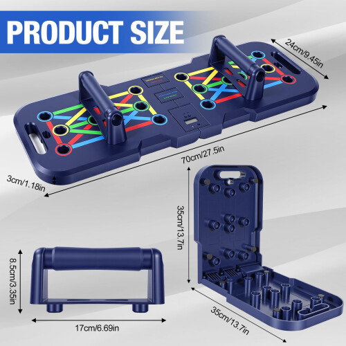 POSKOU Push Up Board Home Exercise Press up Board Strength Training Workout 1