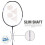 Yonex Yonex Custom Badminton Racquet Astrox Attack 9 Grey 2