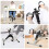 AGM Foldable Mini Pedal Exerciser Compact Arm Leg Exercise Bike with LCD Di 5