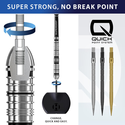 Harrows Micro Grip Quick Points – Precision CNCMilled Dart Points with Enha 2