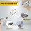 Sturdy Silver Kirsite Corrosion Resistant Retractable Clip for 2