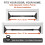 PURRGRIT Pull Up Bar for Doorway No-Screw, Adjustable Width (74-95cm), 200kg/440 3