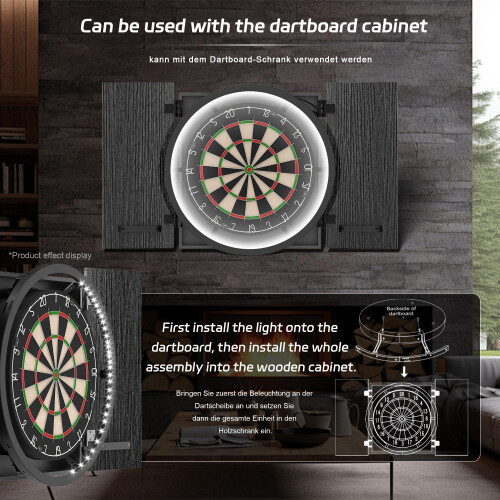 CyeeLife 360 Combinable Dartboard Light 6Panel LED Shadowless Illuminator 1