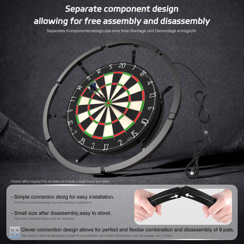 CyeeLife 360 Combinable Dartboard Light 6Panel LED Shadowless Illuminator 2