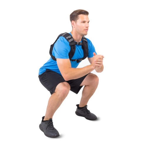 ProsourceFit Exercise Weighted Training Vest - 8lb, black