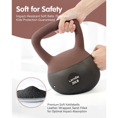 Soft Kettlebell Cushioned ImpactResistant Base and AntiSlip Kettle bell Ant 1