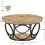 Tribesigns Tribesigns Round Coffee Table, 80 cm Wooden Table with 2-Tier Storage 2