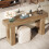 Tribesigns Tribesigns 160 cm Long Console Table, Rectangular Coffee Table for Behind the Sofa 5