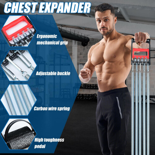 Tummy Trimmer Hand Gripper Chest Expander COVVY 3 in 1 Pullup Bars Spring E 2