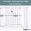 Safetots (White, 125cm - 133cm) Safetots Wooden Heritage Flat Step Gate 3