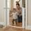 Safetots (White, 71cm - 79cm) Safetots Wooden Heritage Flat Step Gate 9
