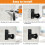 Carbon Steel Bicycles Wall Storage Solution Wall Mount Bike Rack 5