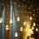 LED String Lights Curtain with12White Balls, 108LEDs, 8 1