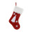 Linen Christmas Stocking with Lights, 47x29cm 1