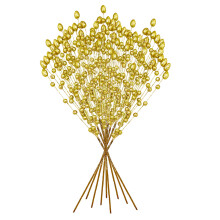Foam Christmas Berry Sprigs with Wire Stems, 57cm