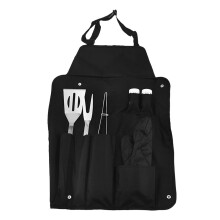 Ensemble d'ustensiles de barbecue en acier inoxydable avec poignées anti-brûlures –