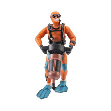 PVC Aquarium Diver Decoration with Adjustable Buoyancy