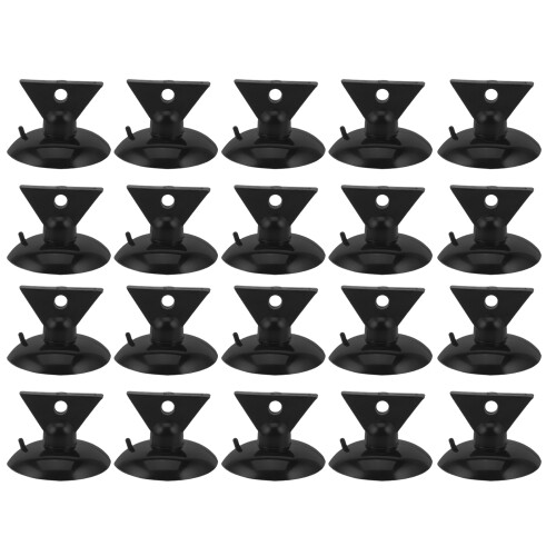 20Pcs Black Plastic Light Bulb Changers Kit for Home Ceiling Use