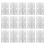 Worgeous Cabinet Hinges Silver 18pcs 2.5 Inch 1