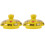 2Pcs Yellow Ceramic Tea Pot Lids Replacement for Home Kettle Cover 1