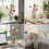 Ensemble élégant de 4 vases en acrylique 3D avec un design-6 4