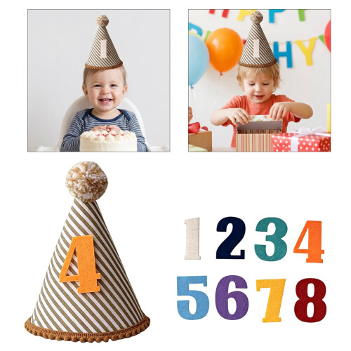Collection de chapeaux d'anniversaire pliables et portables,-D 2