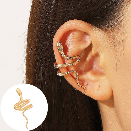 Stylish Copper Ear Cuff With Snake Shape Perfect For-1 piece 2