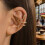 Stylish Copper Ear Cuff With Snake Shape Perfect For-1 piece 5