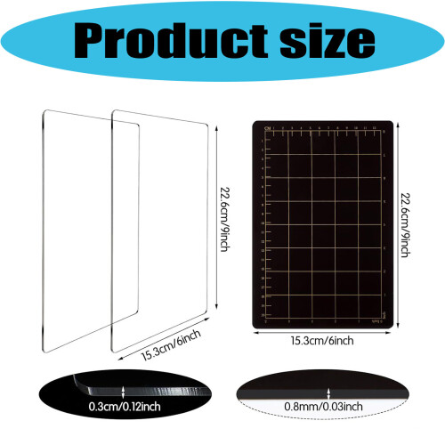 Professional Acrylic Cutting Sheet With Gridded Magnetic Mat For 2