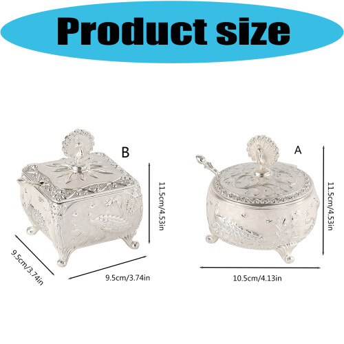 Practical Alloy Seasoning Canister Builts In Spoon-Square 1