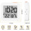 Digital Alarm Clock, Lightweight Travel Clock, Portable Clock White 2