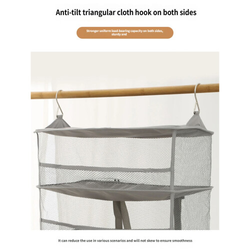 Sturdy Polyester Hanging Clothes Organizers Easy-S Dark Gray 1