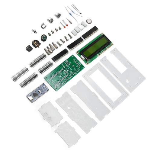 DIY Digital Clock Kit LCD Electronic Alarm Clock Soldering Project Learning Electronics Practice 1