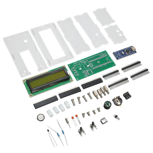 DIY Digital Clock Kit LCD Electronic Alarm Clock Soldering Project Learning Electronics Practice 2