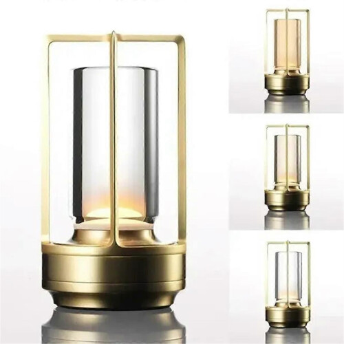 LED Bedroom Eye Protection Advanced Feeling Bedside Lamp Gold 1