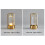 LED Bedroom Eye Protection Advanced Feeling Bedside Lamp Gold 4