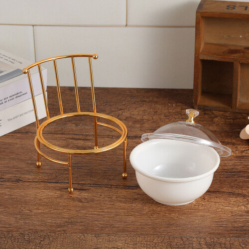Decorative Candy Plate With Reinforced Iron Structure-square 2