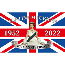 Drapeau de la reine Elizabeth II, polyester 90 x 150 cm