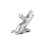 Heavy-Duty2-Position Flag Pole Bracket, Aluminum Alloy, 10 1