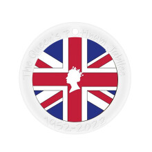 Ornement acrylique Reine Elizabeth II 7,9 cm