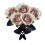 Artificial Rose Flower9cm Pink Red Grey 1