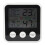 Room Thermometer with LCD Display, ABS, 2x AAA 1